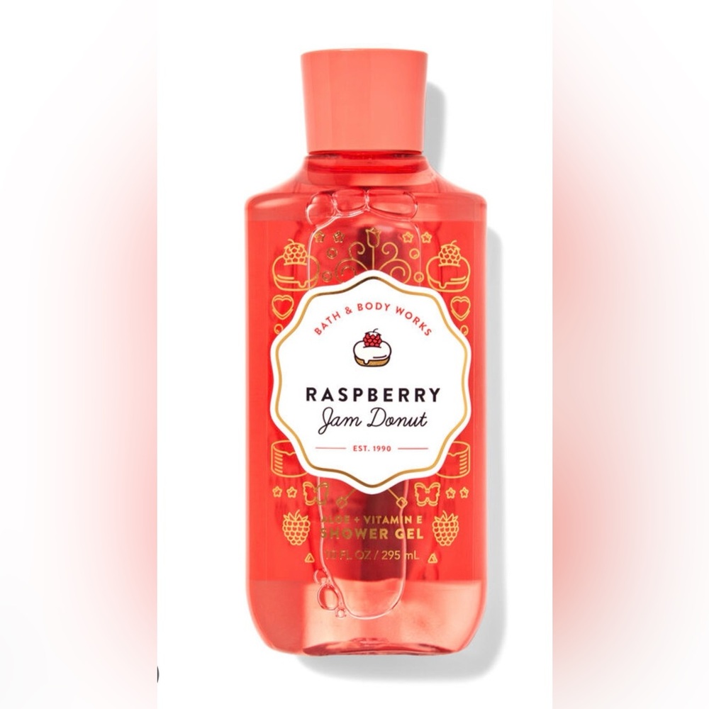Bath & Body Works Raspberry Jam Donut Shower Gel